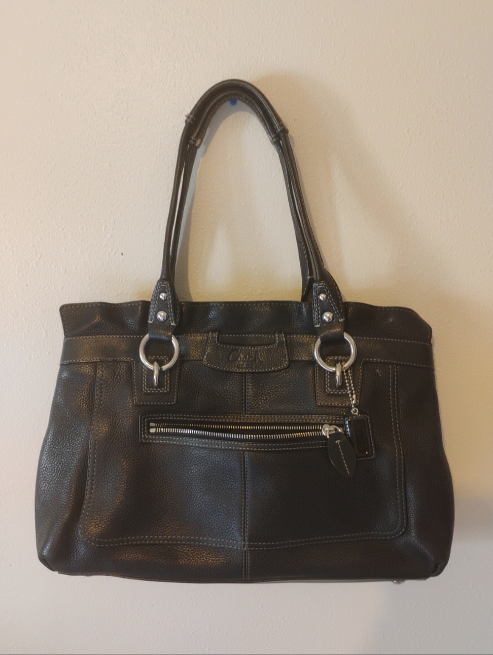 Coach Black Shoulder bag F14682 EUC